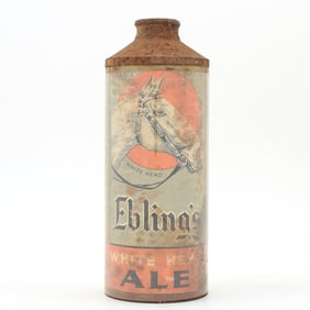 Eblings Ale Paper Label Cone Top SCARCE 160-23