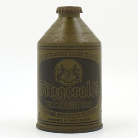 Fitzgeralds Beer Olive Drab Crowntainer WITHDRAWN FREE TOUGH 193-34