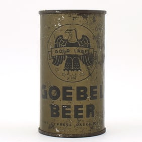 Goebel Beer Olive Drab Flat Top WITHDRAWN FREE RARE 70-33