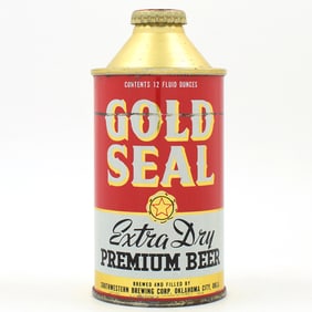 Gold Seal Beer Cone Top CLEAN ULTRA RARE 166-2