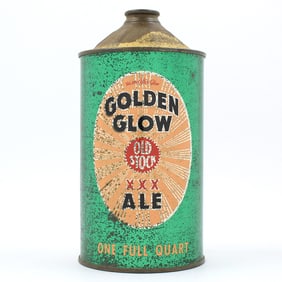 Golden Glow Ale Quart Cone Top ACTUAL 211-2