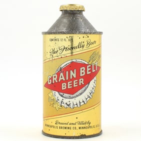 Grain Belt Beer Cone Top NMT 4 PERCENT 167-4