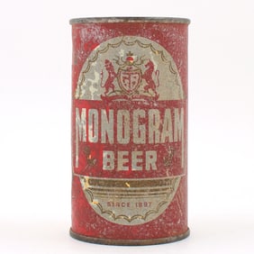 Monogram Beer Flat Top RARE 100-20