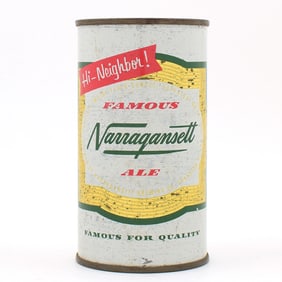 Narragansett Ale Flat Top RARE CLEAN 101-21