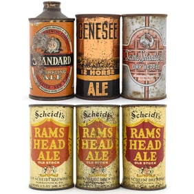 New York Porch Find Lot of 6 Cans 4 Different 5 Instructionals 1 Cone Top