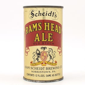 Rams Head Ale Instructional Flat Top EARLY RARE R9 CLEAN 118-31 USBCOI 706
