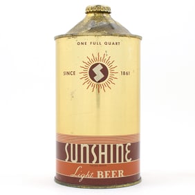 Sunshine Beer Quart Cone Top 219-12