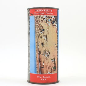 Tennents Lager Scottish Series 16 Ounce Flat Top BEACH AT AYR