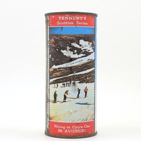 Tennents Lager Scottish Series 16 Ounce Flat Top SKIING