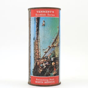 Tennents Lager Scottish Series 16 Ounce Flat Top SWIMMING POOL