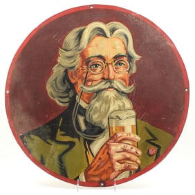 Bartels Hand-Painted Sign on Masonite 1940s