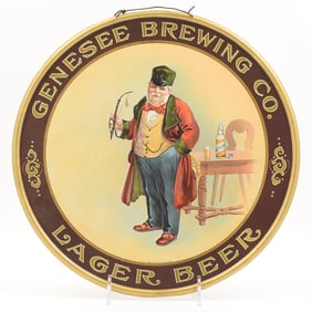 Genesee Beer Pre-Prohibition Tin Sign AMAZING RARE