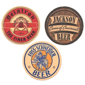 Ohio Coasters 1930s Lot of 3 Different
