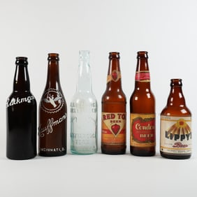 6 Cincinnati Bottles Red Top Condons Lippys Hauffman Lackman