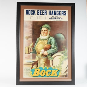 Bock Beer Hanger Donaldson Litho Stock No 2482