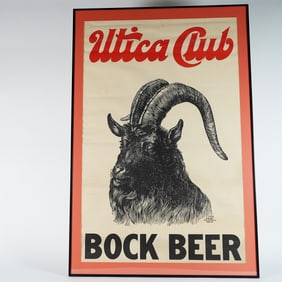 Utica Club Bock Beer Poster