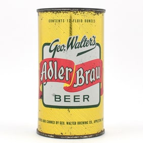 Adler Brau Beer Flat Top SCARCER WHITE LABEL 29-22