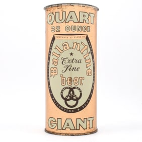 Ballantine Beer Quart Flat Top NEVER LIDDED 237-1