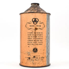 Ballantines Beer Quart Cone Top 1840-1940 202-14