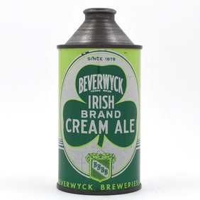 Beverwyck Irish Brand Ale Cone Top 1878 DATE 152-6