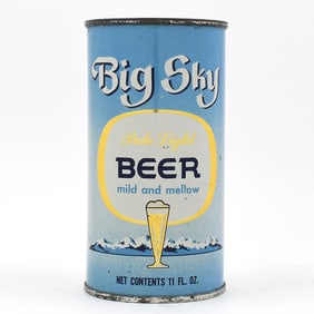 Big Sky Beer 11 Ounce Flat Top 37-8