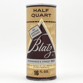 Blatz Beer 16 Ounce Pull Tab LOS ANGELES 141-14