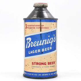 Breunigs Beer Cone Top STRONG BEER RARE 154-23