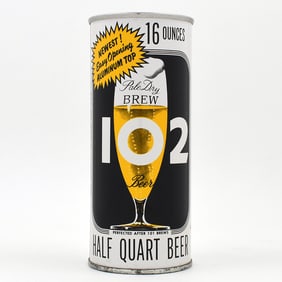Brew 102 Beer 16 Ounce Flat Top ALUMINUM TOP ORIGINAL MINTY 226-4