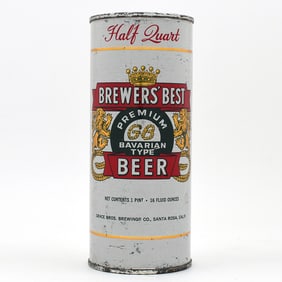 Brewers Best Beer Flat Top LARGE TEXT MAIER LID 226-8