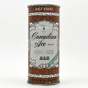 Canadian Ace Ale 16 Ounce Flat Top BLANK LID 227-20