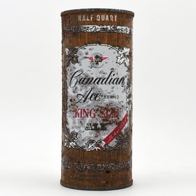 Canadian Ace Ale 16 Ounce Flat Top RED TRIM 227-18