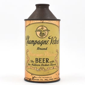 Champagne Velvet Beer Cone Top 1944 POLICY 157-6
