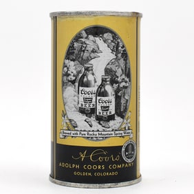 Coors Beer Flat Top WATERFALL CLEAN SHARP 51-17