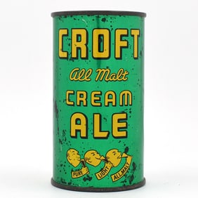 Croft All Malt Ale Flat Top SCARCE CLEAN 52-19
