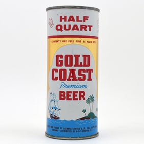 Gold Coast Beer 16 Ounce Flat Top DREWRYS 229-29