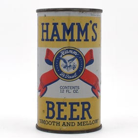 Hamms Beer Instructional Flat Top GRAY ENAMEL SCARCE 79-15 USBCOI 379