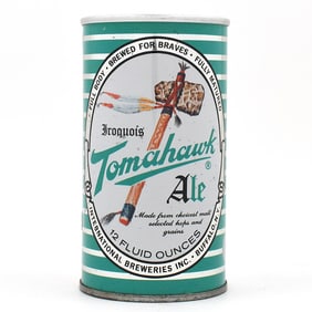 Iroquois Tomahawk Ale Zip Top SCARCE THIS CLEAN 82-3