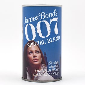 James Bonds 007 Malt Liquor Pull Tab PARLIAMENT AT NIGHT 82-30