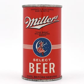 Miller Beer Instructional Flat Top CLEAN FOR THIS LABEL 99-27 USBCOI 529