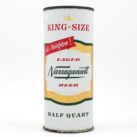 Narragansett Beer 16 Ounce Flat Top 232-26