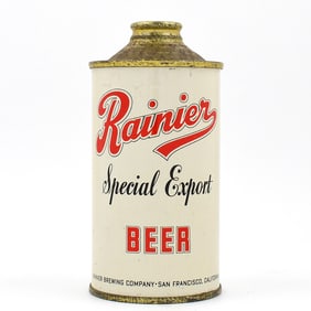 Rainier Beer Cone Top 180-12
