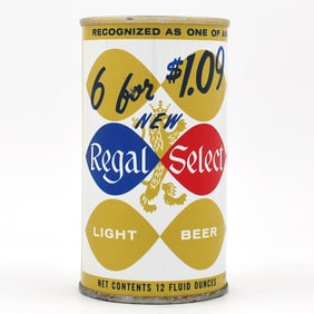 Regal Select Beer Pull Tab 6 FOR 109 TOUGH 113-39