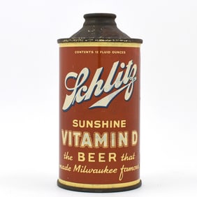 Schlitz Vitamin D Beer Cone Top 183-20