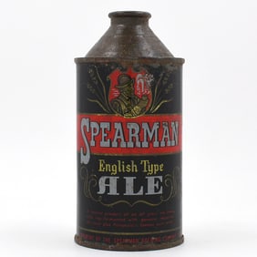 Spearman Ale Cone Top RARE ANY CONDITION IRTP 185-26