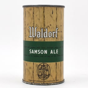 Waldorf Samson Ale Flat Top ULTRA RARE CLEAN 144-2