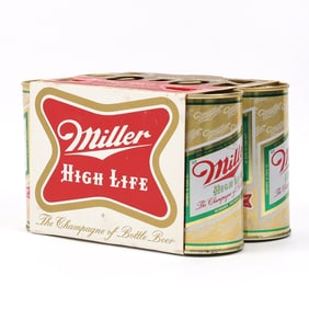 Miller Beer 6-Pack Holder With 6 Early Ring Pull Tab Cans MILWAUKEE 94-16