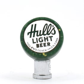 Hulls Light Beer 1930s Ball Tap Knob NICE