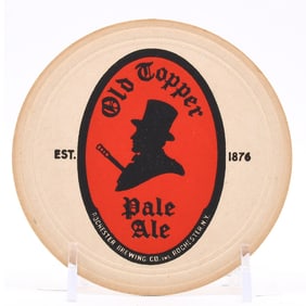 Old Topper Pale Ale 1-sided Coaster RARE