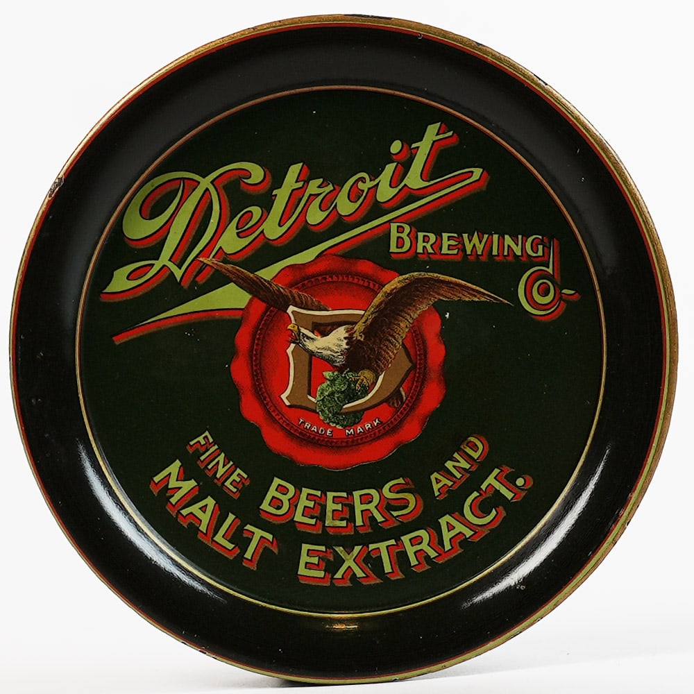 Detroit Brewing Fine Beers Malt Extract Preproh Tip Tray Auction