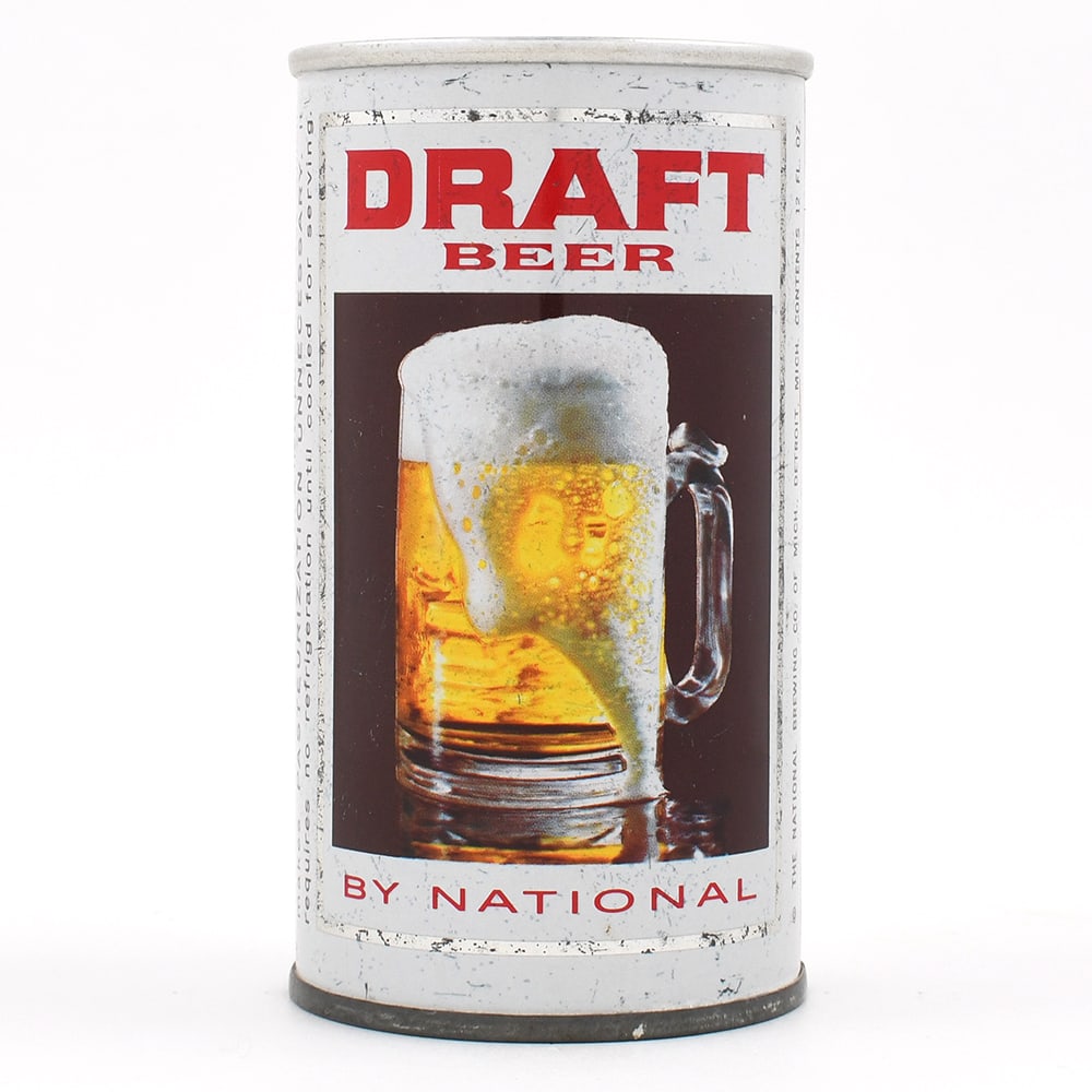 Draft Beer Pull Tab DETROIT Unlisted UNIQUE: Reference: USBC Unlisted Business Name: National Brewing Co. of Michigan, Detroit, Michigan Manufa